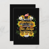 Carte D'accompagnement Soyez toujours vous-même à moins que vous ne puiss (Devant / Derrière)