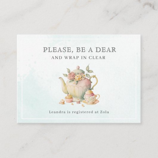 Carte D'accompagnement Soyez un Enveloppement Cher dans la Fête des marié (Devant)