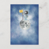 Carte D'accompagnement Space Astronaut Boy rocket star Books for Baby Boy (Dos)