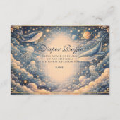 Carte D'accompagnement Space Ocean Whales Baby Shower Diapper Raffle (Devant)