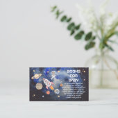 Carte D'accompagnement Space Rocket Planets Boy Baby shower Demande de ré (Debout devant)