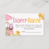 Carte D'accompagnement Splish Splash Summer Baby Shower Diaper Raffle (Devant)