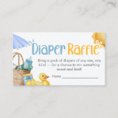 Carte D'accompagnement Splish Splash Summer Baby Shower Diaper Raffle (Devant)