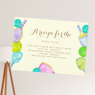 Carte D'accompagnement Sports Aquarelle Pickleball Thématique Mariée