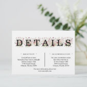 Carte D'accompagnement Spring Floral Details Enclosure Card (Debout devant)