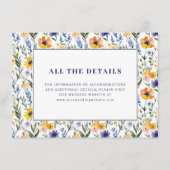 Carte D'accompagnement Spring Floral Wedding (Devant)