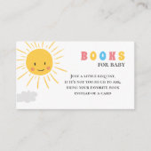 Carte D'accompagnement Spring Sun Sunshine Livres pour bébé Apportez un l (Devant)