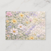 Carte D'accompagnement Spring Wildflower Pastel Floral Diaper Raffle (Dos)