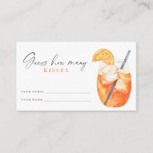 Carte D'accompagnement Spritz Baby Shower Devinez combien de baisers (Devant)