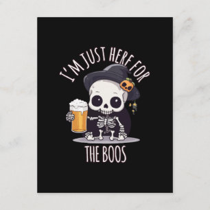 Carte D'accompagnement Squelette Mignon Halloween Oktoberfest