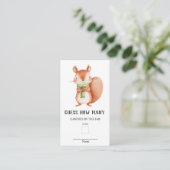 Carte D'accompagnement Squirrel Nutkin Devine Combien De Baby showers Jeu (Debout devant)