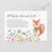 Carte D'accompagnement Squirrel Nutkin Souhaite une douche pour les paren (Devant)