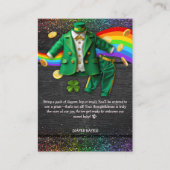 Carte D'accompagnement St. Patrick's Day Gold Rainbow Clover Baby shower (Devant)