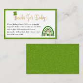 Carte D'accompagnement St. Patrick's Rainbow Baby showers Livres pour béb (Devant / Derrière)