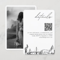 St Petersburg Mariage Détails modernes Code QR