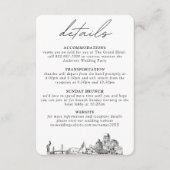 Carte D'accompagnement St. Petersburg Wedding Small Vertical Details (Devant)