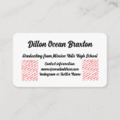 Carte D'accompagnement Star Class of 2027 Graduation (Dos)