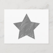 Carte D'accompagnement Star Gray Vintage Star (Dos)