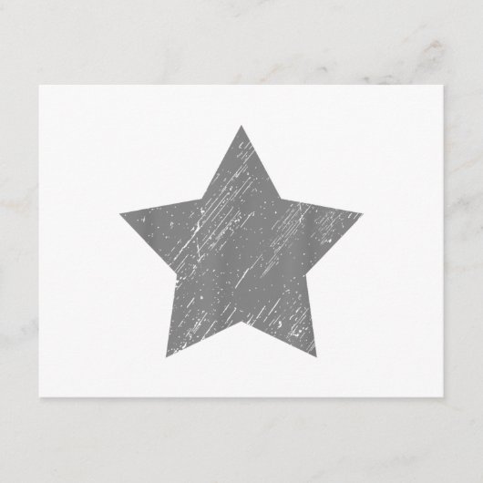 Carte D'accompagnement Star Gray Vintage Star (Devant)