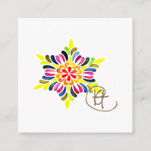 Carte D'accompagnement Star juive Mandala Art