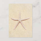 Carte D'accompagnement Starfish Beach Détails du mariage (Dos)