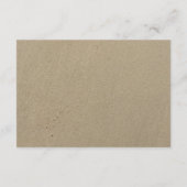 Carte D'accompagnement Starfish Summer Beach Mariage Réception (Dos)