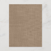 Carte D'accompagnement Starfish Turquoise Burlap Beach Wedding Collection (Dos)