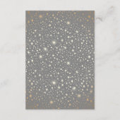 Carte D'accompagnement Starry Night Celestin Grey Détails du Mariage (Dos)