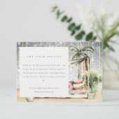 Carte D'accompagnement Starry Night Tropical Palm Cabana Détails du Maria (Debout devant)