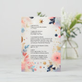 Carte D'accompagnement Stars Glam Bright Pastel Ombre Mariage Parties sci (Debout devant)