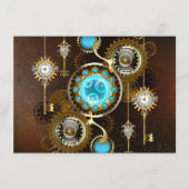 Carte D'accompagnement Steampunk Rusty Background (Devant)