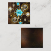 Carte D'accompagnement Steampunk Rusty Background (Devant / Derrière)