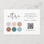 Carte D'accompagnement STELLA Invest Attire & QR Code Mariage Website (Devant)