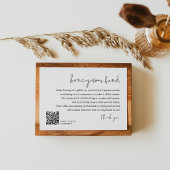 Carte D'accompagnement STÉLLA Mariage fonds de lune de miel Code QR