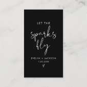 Carte D'accompagnement STELLA Sparkler Envoyer, laisser Sparks Fly Card (Dos)