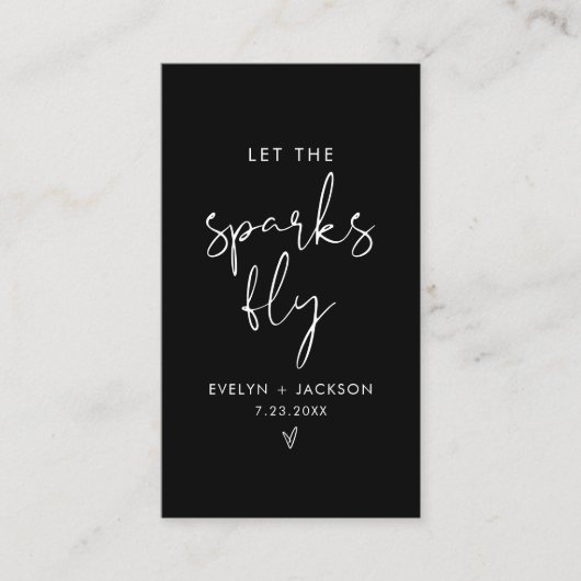 Carte D'accompagnement STELLA Sparkler Envoyer, laisser Sparks Fly Card (Devant)