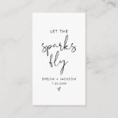 Carte D'accompagnement STELLA Sparkler Envoyer, laisser Sparks Fly Card (Dos)