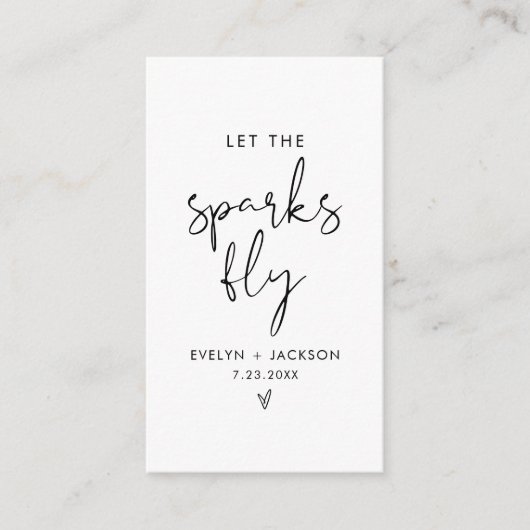 Carte D'accompagnement STELLA Sparkler Envoyer, laisser Sparks Fly Card (Devant)