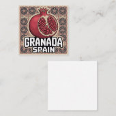 Carte D'accompagnement Sticker Grenade Espagne grenade (Devant / Derrière)