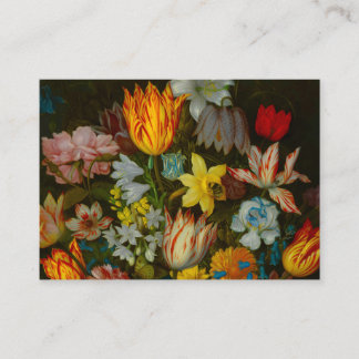 Carte D'accompagnement Still Life of Flowers in a Wan-Li Vase