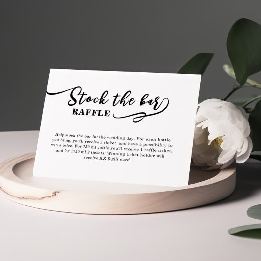 Carte D'accompagnement Stock simple Fête des mariées bar