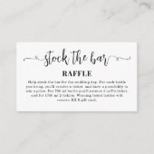 Carte D'accompagnement Stock simple Fête des mariées bar (Devant)