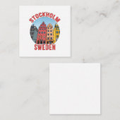 Carte D'accompagnement Stockholm Suède (Devant / Derrière)