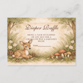 Carte D'accompagnement Storybook Deer Baby Diapper Raffle (Devant)