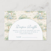 Carte D'accompagnement Storybook Dinosaur Diapper Raffle (Devant)