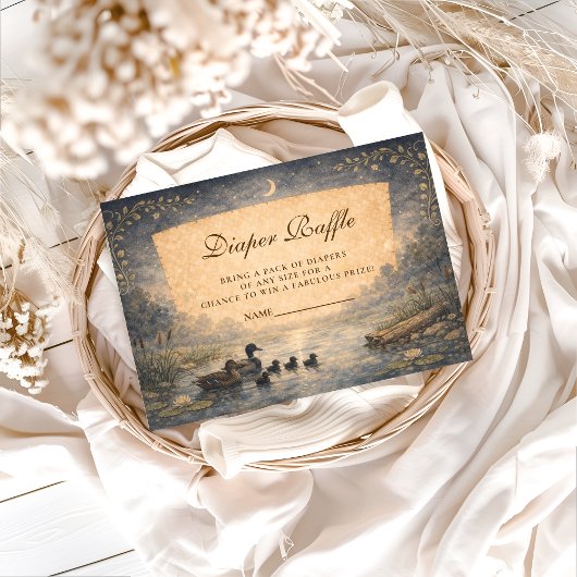 Carte D'accompagnement Storybook Duck Diapper Raffle