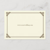 Carte D'accompagnement Storybook Fairytale Mariage Insert Card - Turquois (Dos)