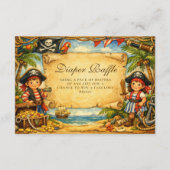 Carte D'accompagnement Storybook Pirate Adventure Diapper Raffle (Devant)