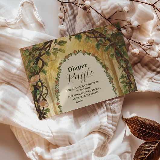 Carte D'accompagnement Storybook Woodland Forest Raffer Diapper