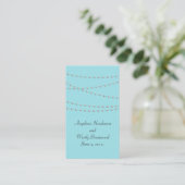 Carte D'accompagnement Strands de perles sur le site Mariage Turquoise (Debout devant)
